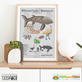 Créatures du Mésozoïque / Mesozoic creatures - Dinosaures / Dinosaurs - FROGandTOAD Créations